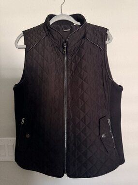 CHICO Puff Quilt VEST- Size 2 Black